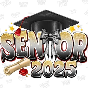 Coquette,Senior 2025 PNG, Bow png, Senior 2025 png, Class of 2025 png, Graduation 2025 png, Sublimation Designs Downloads, Digital Download