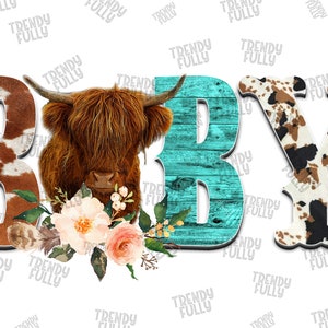 Western Baby Cow Png, Western Design, Baby Cow Png, Baby Png, Sublimation Designs Downloads, Digital Download, Western Png, Cowhide
