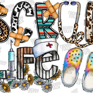Scrub Life Nurse Png Sublimation Design, Nurse Png, Western Nurse Png, Nurse Life Png, Nursing Png, Nurse Medical Png, Digital Download