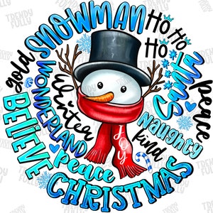 Snowman Design, Let It Snow Christmas Png Sublimation Design, Merry Christmas, Winter Design Png, Snowman Png,Christmas Png,Digital Download
