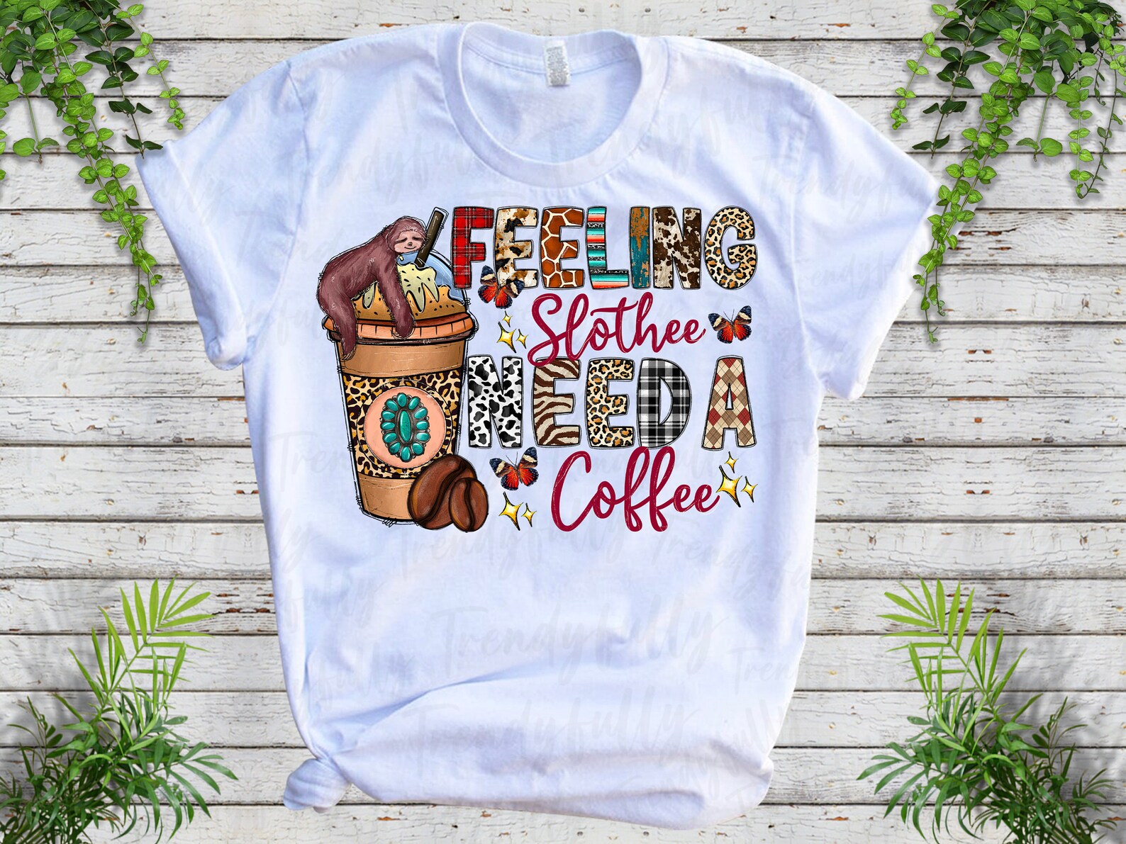 Feeling Slothee Need a Coffee Png, Feeling Drink, Sloth Png, Coffee Png ...