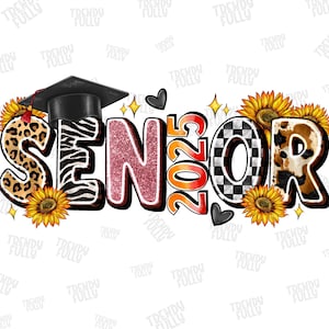 Western Senior 2025 PNG, Bow png, Senior 2025 png, Class of 2025 png, Graduation 2025 png, Sublimation Designs Downloads, Digital Download