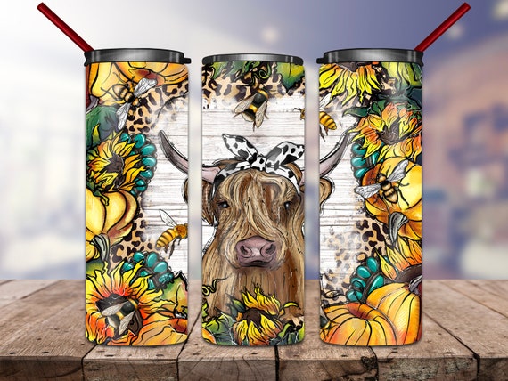 20 oz Holographic sublimation Not in the Mood Cow tumbler – Kalaskreationsco