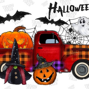 Halloween Truck PNG, Happy Halloween, Halloween Truck, Truck Png, Halloween, Instant Download, Sublimation Design, PNG Download