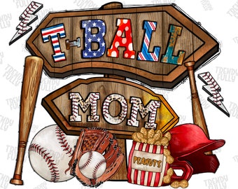 T-ball mom Baseball Png, Baseball Mom, Baseball Clipart, Transparent PNG file for sublimation, Baseball Mama Png, Baseball Shirt Design