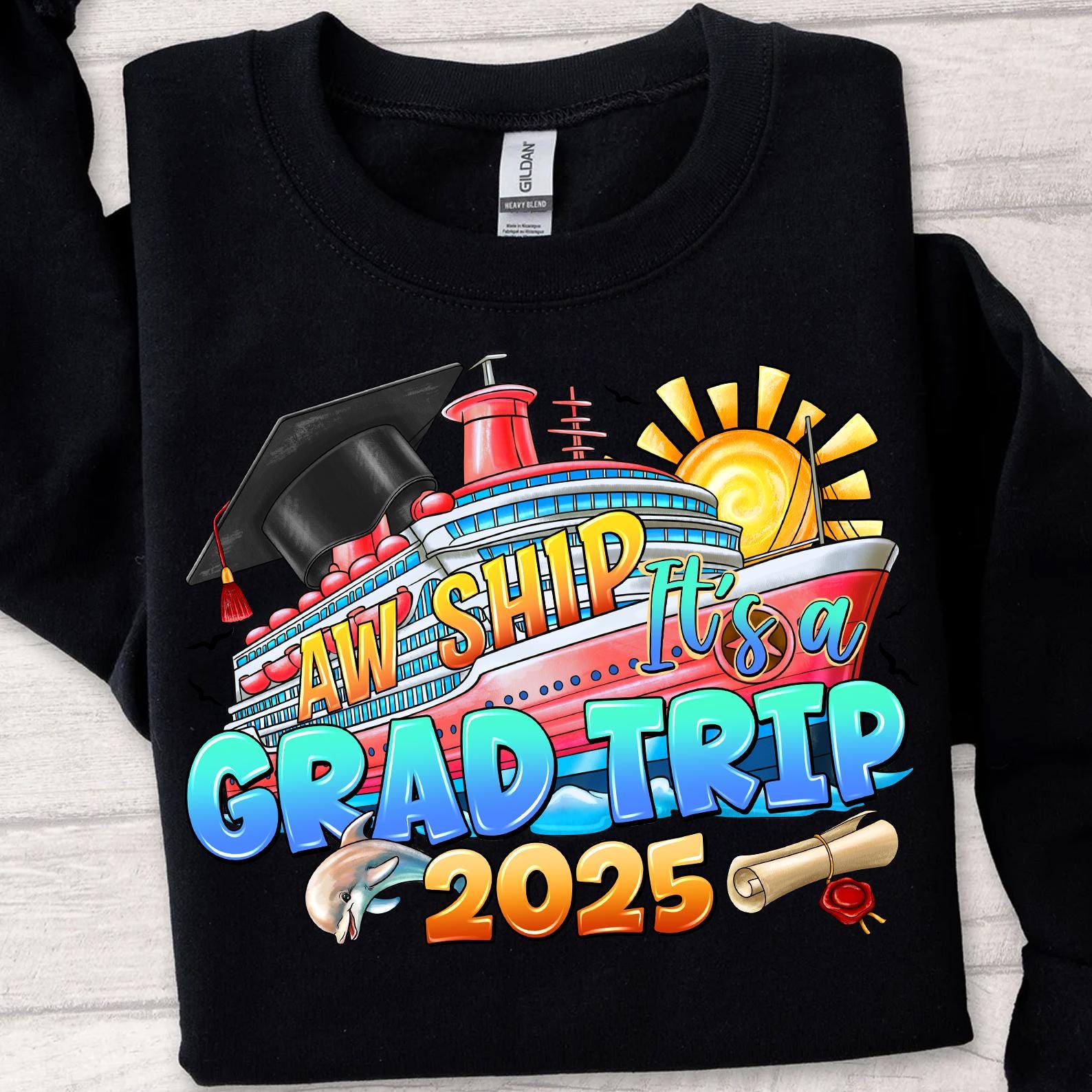 Aw Ship! It’s A Family Trip 2025 Png, Matching Cruise Png, Aw Ship It's ...
