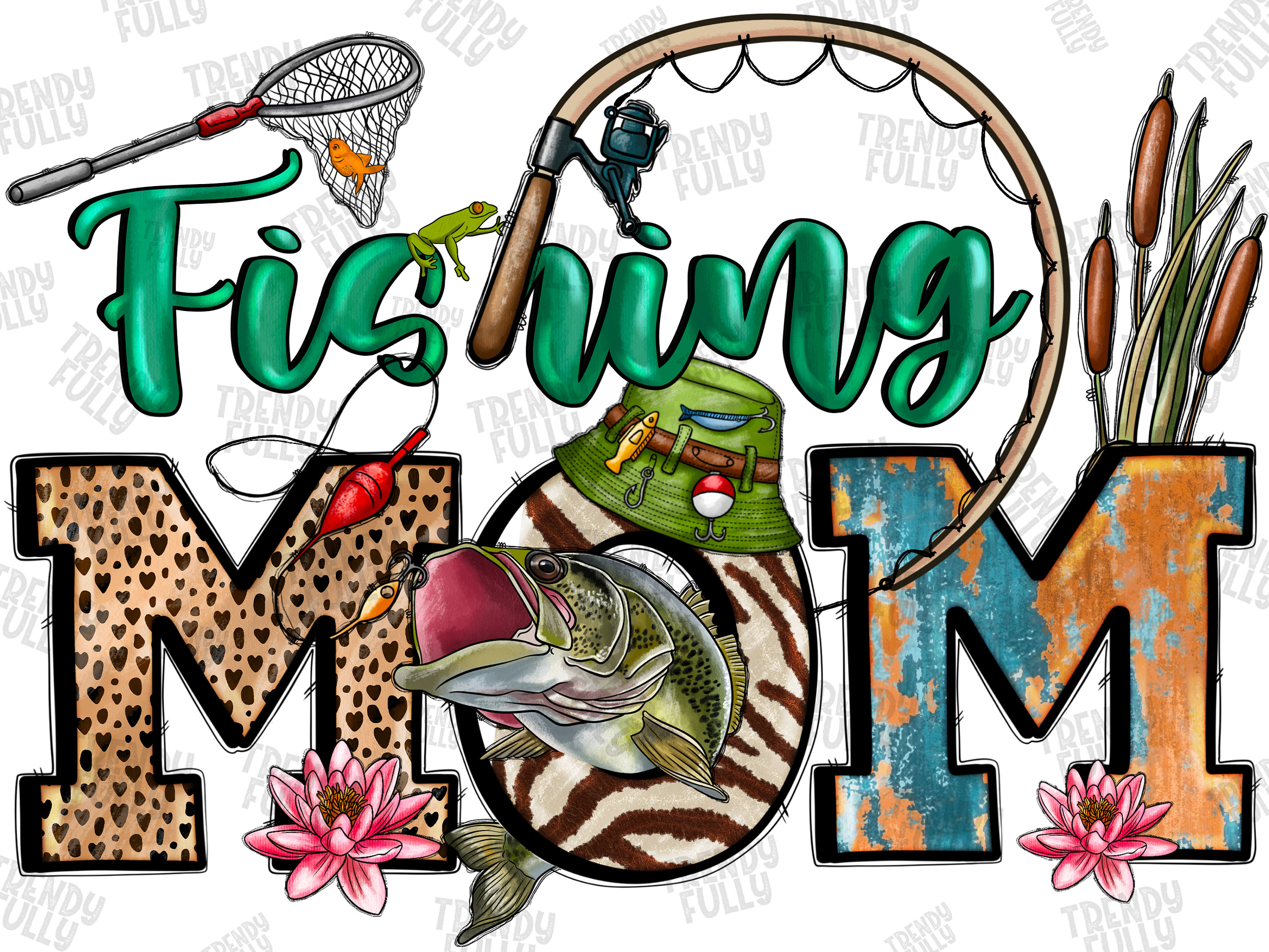 Fishing Mom Png Gone Fishing Png, Fish Png, Fishing Png, Mom Png, Fishing Design, Western, Fishing Rod, Digital Download, Sublimation Design