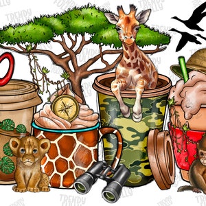 Zoo Crew PNG, Zoo Safari Coffee Cups, Digital Download, Sublimation, Coffee Cups, Kids Zoo Trip Png,Safari Party png,Western,Safari Life png
