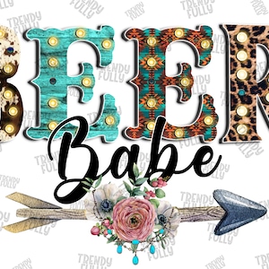 Beer Babe PNG, Western Design, Cowhide, Beer Babe Sublimation Designs Download, Digital, Beer Png, Babe Png, Sublimation PNG, PNG File
