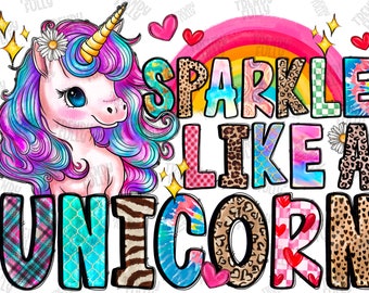 Sparkle Like A Unicorn png sublimation design download, cute Unicorn png, hand drawn Unicorn png, Unicorn png, sublimate designs download