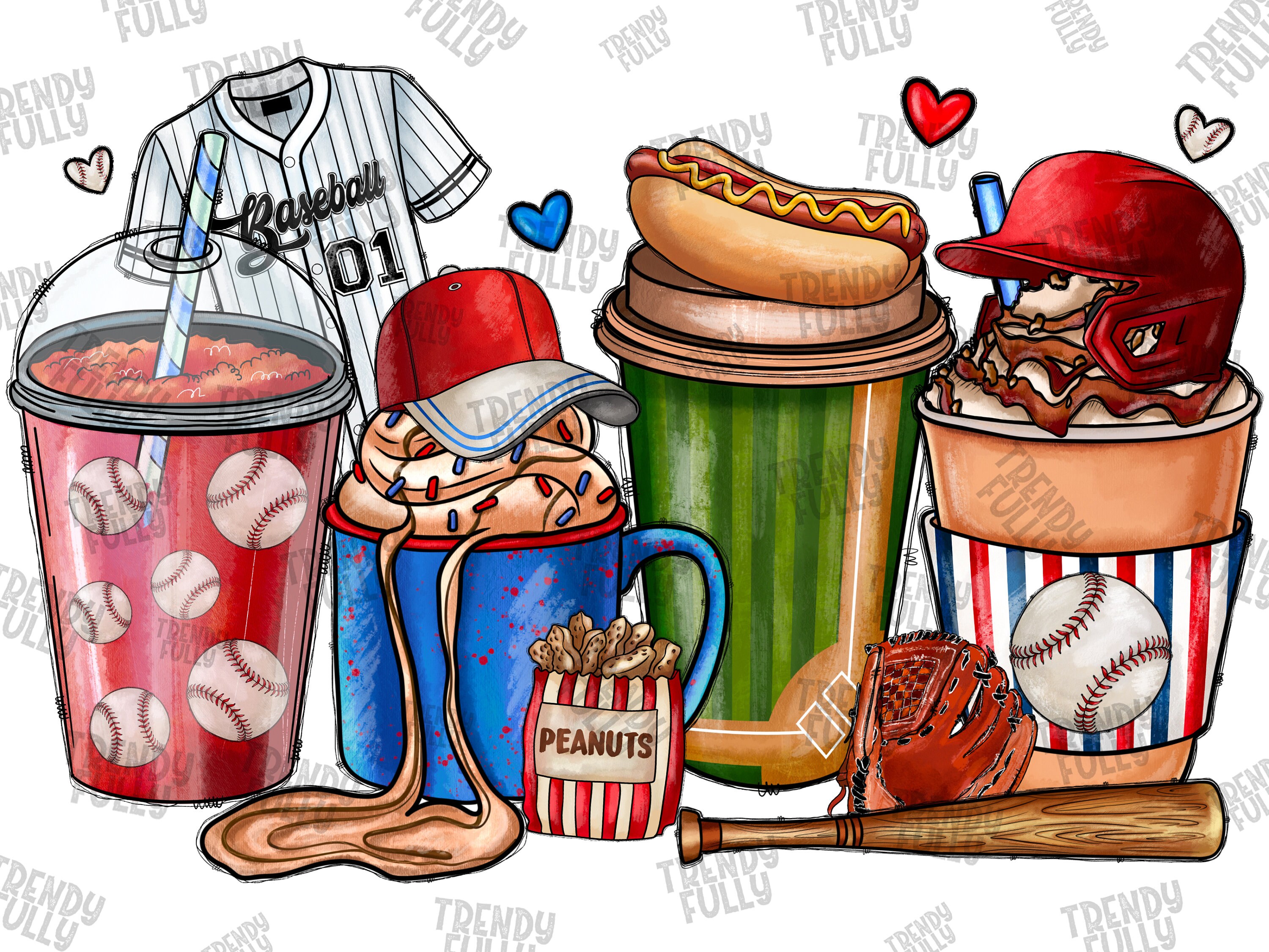 Baseball Food Clip Art