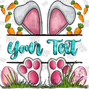 Easter bunny name frame png sublimation design download, Easter Bunny png, customize, Easter Rabbit png, Easter ,sublimate designs download