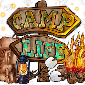 Camp Life PNG File, Camp PNG, Camping Design PNG, Leopard, Camp Life Png, Camping Png, Sublimation Designs Downloads,Digital Download