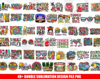 Summer Bundle Png, Hello Summer, Summer Life Png, Beach Life Bundle, Bundle Design Png, Salty Beach, Sublimation Designs, Digital Download