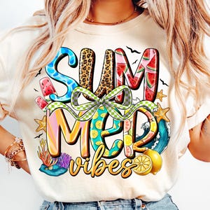 Summer Vibes PNG, Coquette Summer PNG, Retro Summer Png, Beach Png, Hello Summer Png, Summer Checkered Png, Summer Brushstroke Png