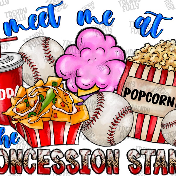 Meet Me at the Concession Stand png, Baseball clipart, Baseball Sublimation, Digital Download, Sport Life, Baseball Life Png, Baseball Png