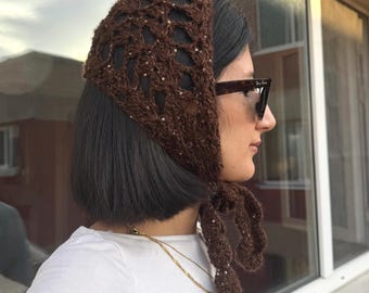 Crochet Bonnet Pattern PDF – Easy Winter Hood, Beginner Crochet Hood Pattern, Cottagecore Bonnet Tutorial, Warm Hat Pattern
