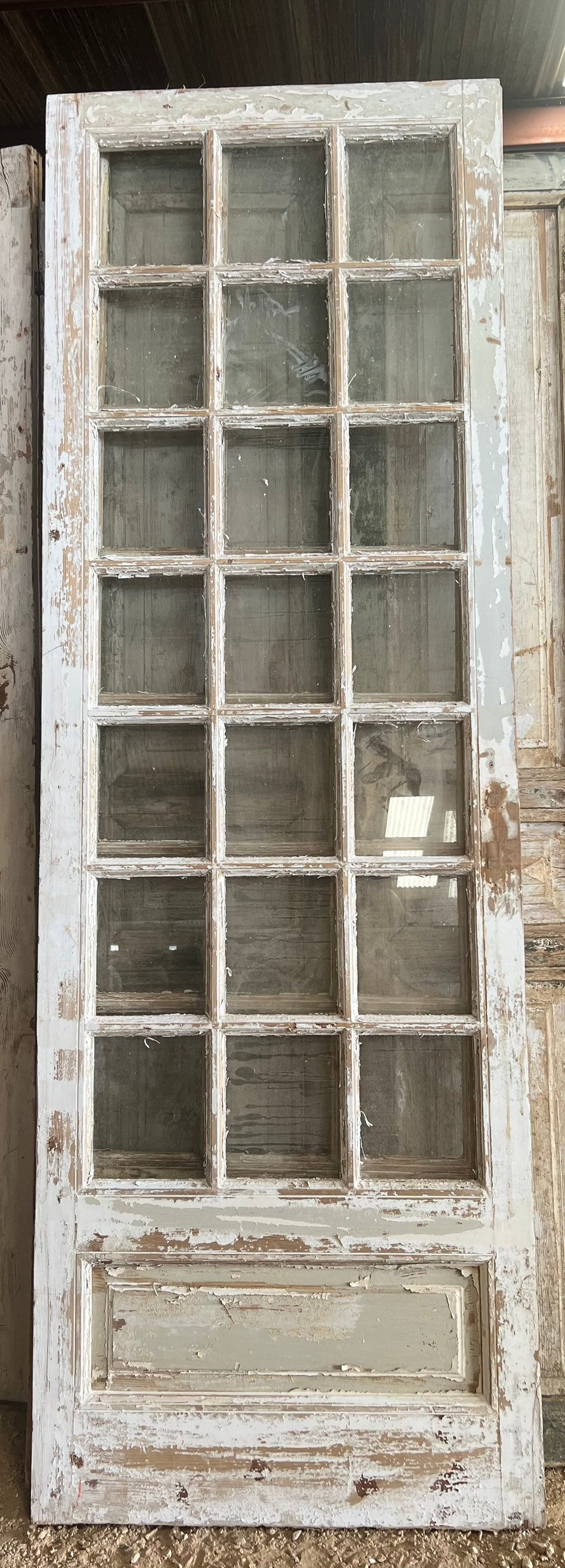 Vintage Beautiful 21 Glass Panel Door Etsy