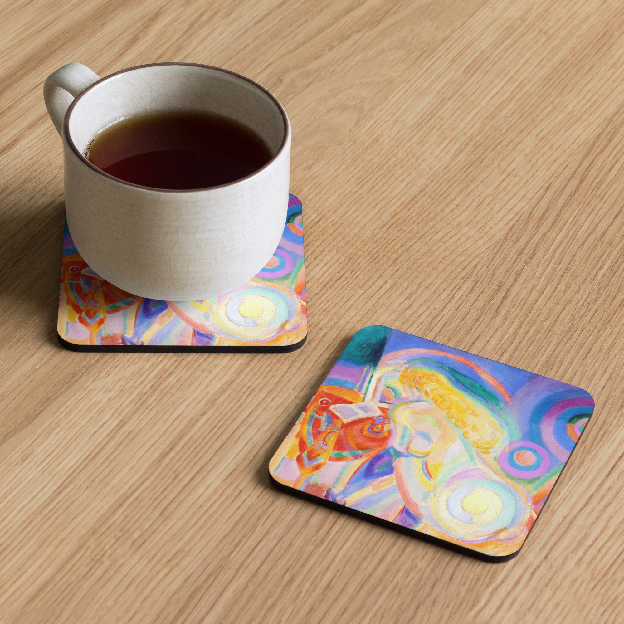 Delaunay Nude Woman Reading Cork back Coaster Etsy delaunay-nude-woman-reading-cork-back-coaster-etsy