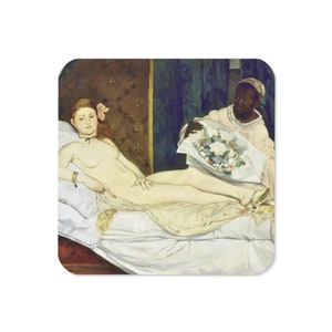 Manet's Olympia Cork-back coaster