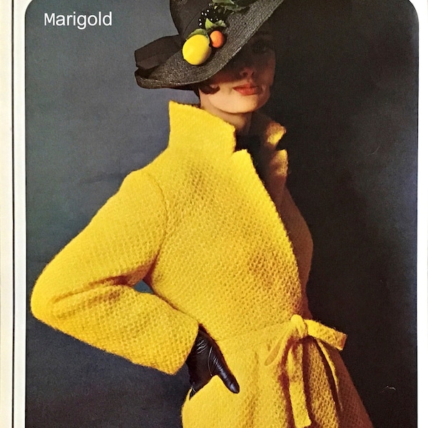 MARIGOLD |Vintage Knitting Pattern |Reynolds Yarns |Women's Clothing | 1950s Couture Fashion| **PDF**| Digital Download| For Her
