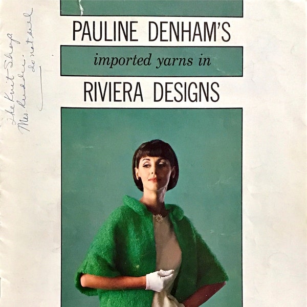 Pauline Denham's Riviera Designs-Book 14 - **PDF** - Immediate Digital Download - Vintage Knitting Patterns