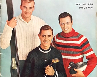 Columbia Minerva- Mens Book- vol 734 |**PDF**| Instant Digital Download | Vintage Knitting patterns