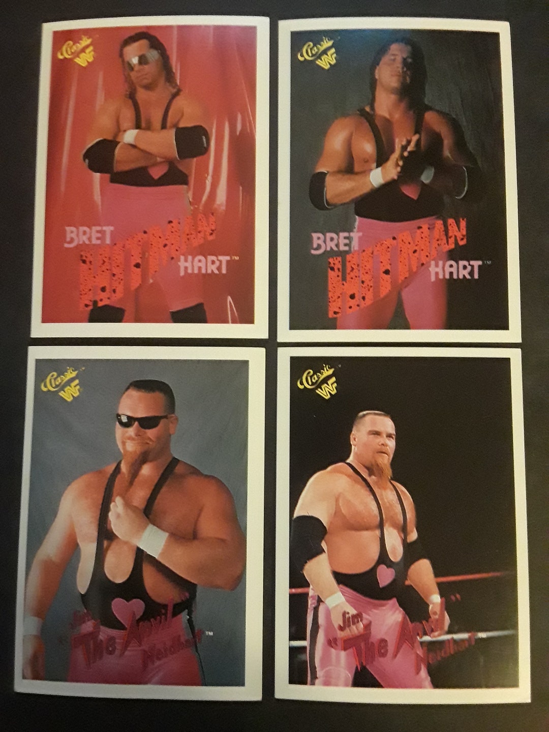 1990 Classic WWF Cards Hart Foundation Etsy