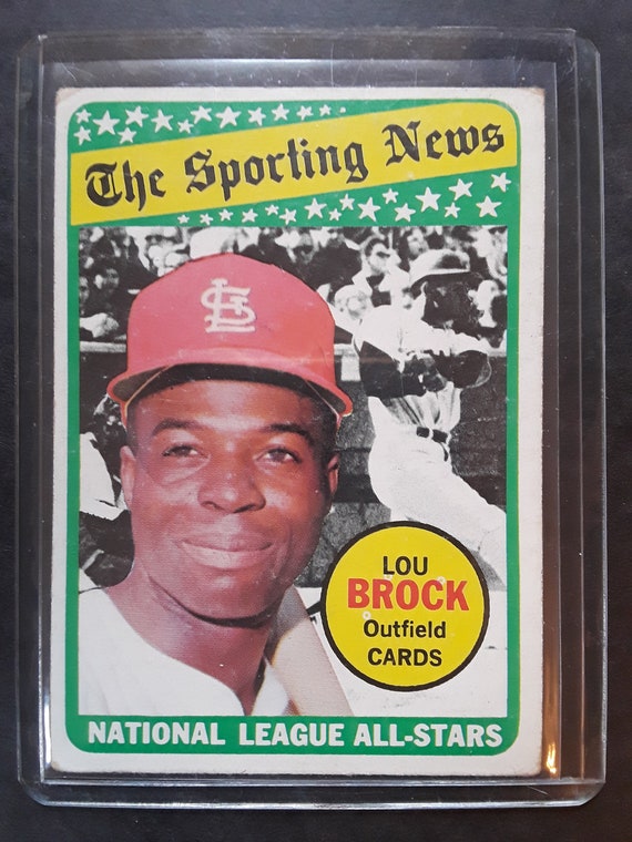 lou brock baseball card