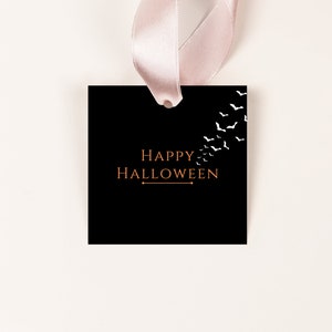 Halloween, Bats, Gift, Gift Tag, Black, Digital Download, Printable