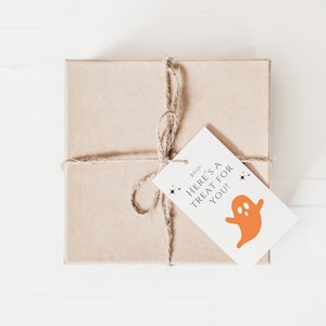 Halloween, Boo, Gift, Gift Tag, Orange, Digital Download, Printable, Party