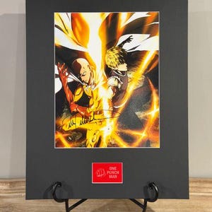 Max Mittelman Signed One Punch Man 11x14 Photo