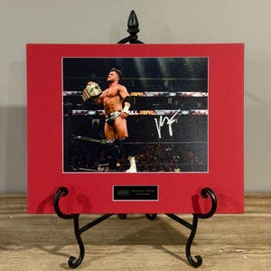 Maxwell Jacob Friedman (MJF) Signed AEW 8x10 Photo RED