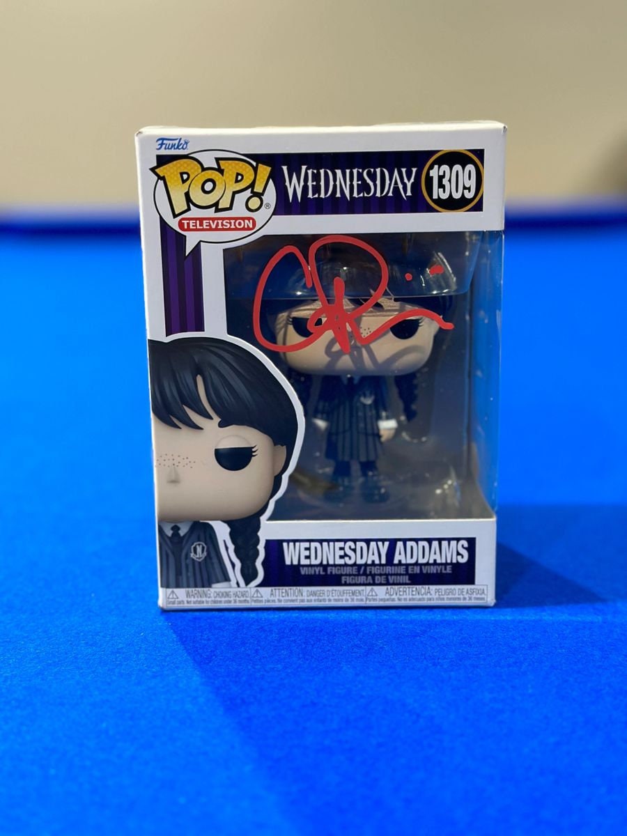 Funko Pop! The Addams Family Wednesday Addams #1309 Common POP with  Protector