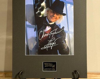 クリストファー・ロイド直筆サイン入り バック・トゥ・ザ