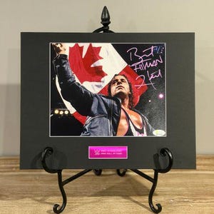 Bret Hart Signed 8x10 Photo