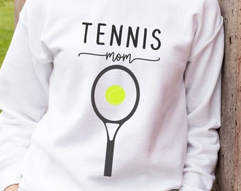 Mom Sweatshirt Tennis Mama Sweatshirt for Tennis Mom Mother's Day Sweater Gift for Her Tennis Crewneck for Wife