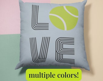 Tennis Pillows Gift for Tennis Lovers Sports Home Decor Tennis Gift Ideas Decorative Sports Pillow Tennis Captain Gifts Women's Tennis Gifts