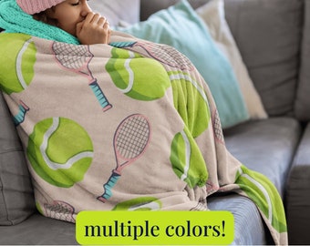 Sport Blanket Tennis Bed Throw Tennis Home Decor Throw Blanket Girl Sports Gift Tennis Gift for Mom Tennis Team Gift Son Birthday Coach Gift