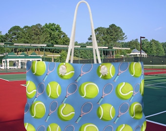 Tennis Weekender Bag for Tennis Lovers Tennis Travel Tote Tennis Weekend Bag Gift for Tennis Players Gift for Her Tennis Gift Idea