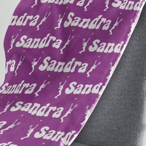 Tennis Pattern Print Hooded Blanket