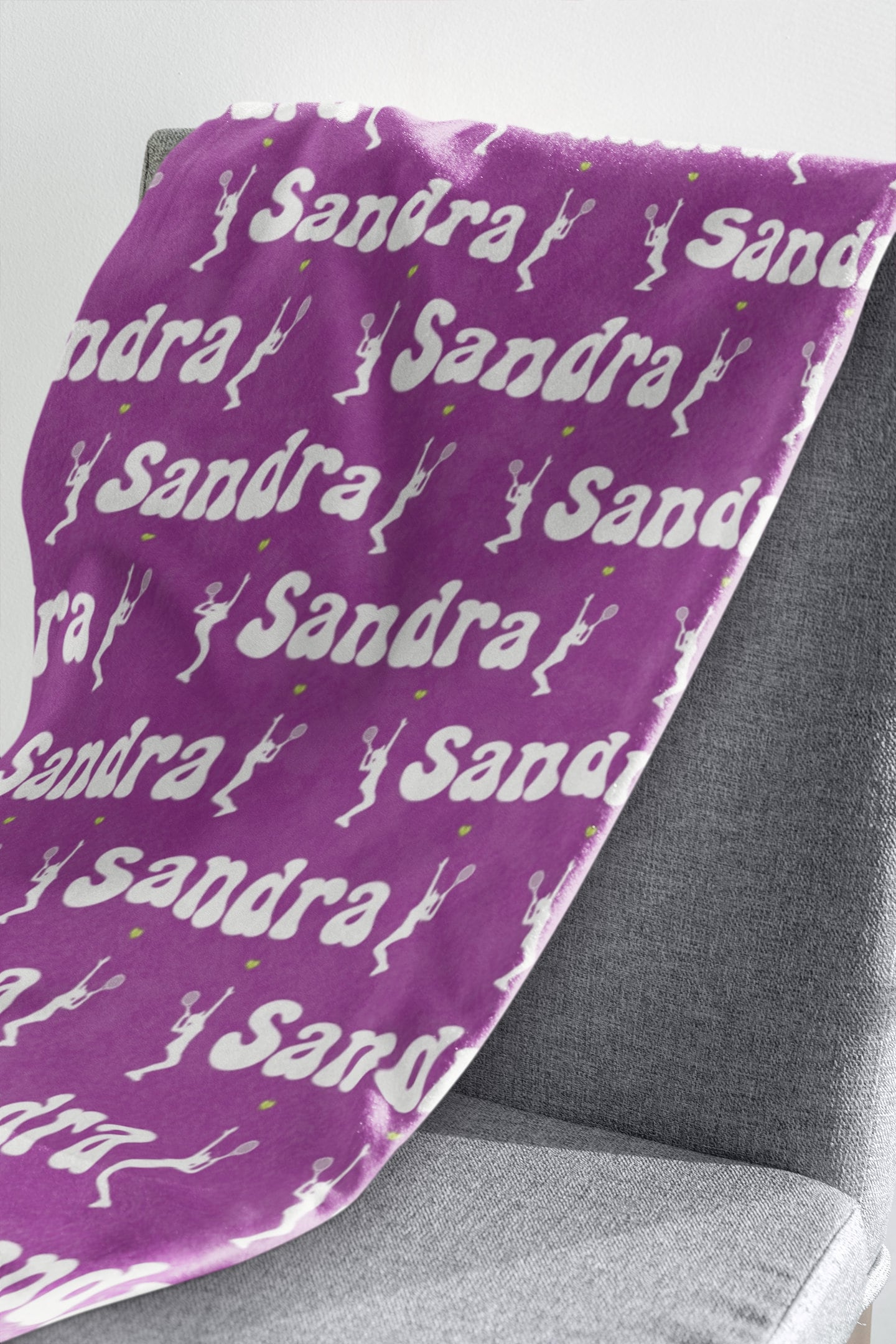 Tennis Print Pattern Blanket main image 0