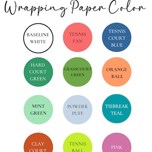 Tennis Racket Gift Wrap Tennis Wrapping Paper for Birthday Gift Paper for Tennis Lover Wrapping Paper for Tennis Captain image 2