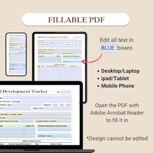 Tracker für die Entwicklung der Fähigkeiten, Lernfortschritts-Tracker, Übungsplaner für persönliches Wachstum und Zielverfolgung Bild 5