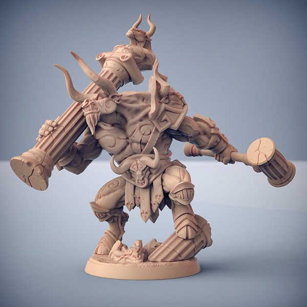 Tavros Colosseum Champion - Order of the Labyrinth - Artisan Guild - 3D Printed Resin Miniature - D&D/Pathfinder/Fantasy