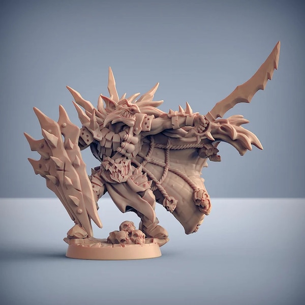 Uzgrot Razorcloak - Blackrazor Hobgoblins - Artisan Guild - 3D Printed Resin Miniature - D&D/Pathfinder/Fantasy