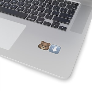 Adesivo Emoji con freccia rivolta verso il basso