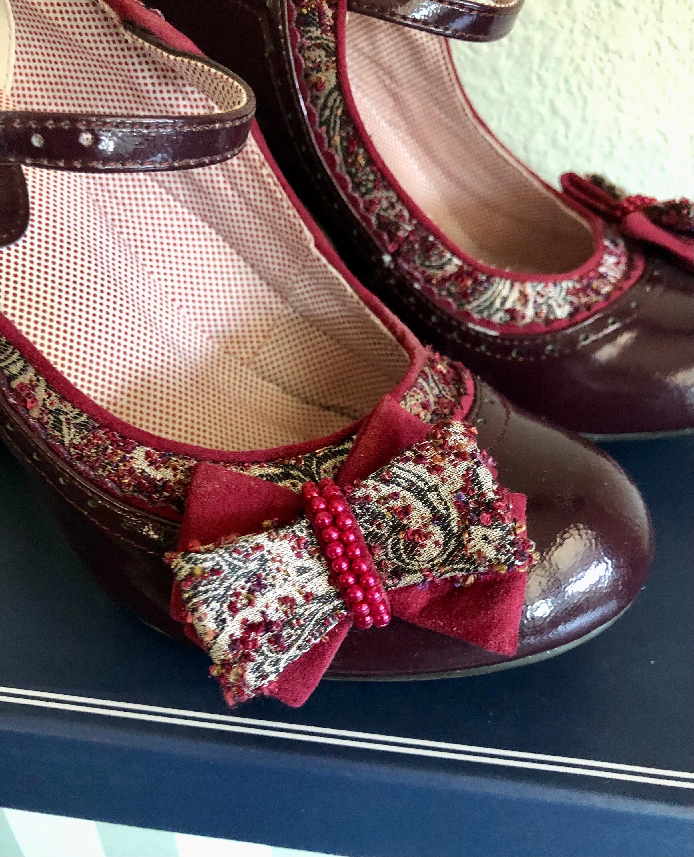 Vintage Inspired Heels by Ruby Shoo/fabric Heels/retro Vintage Style Shoes - Etsy