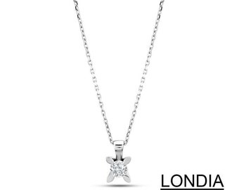 Diamond Necklace / 0.20 ct Diamond Solitaire Necklaces / Anniversary Gift / Necklace for Ladies / Wedding Gift / Valentines Jewellery Gift