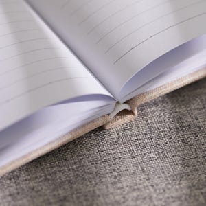 Customized Linen Cover Journal Book – Luxury 180GSM paper, 8.2 x 8.2 Inches, 80 Pages image 5